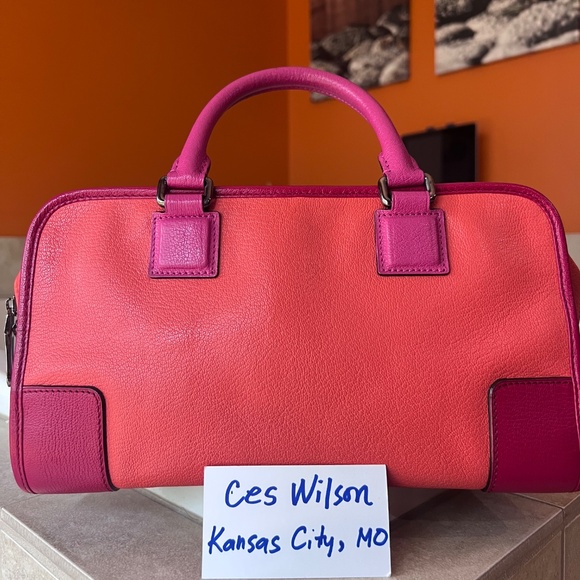 LOEWE Amazona 28 Anagram Tricolor Handbag - Picture 2 of 13